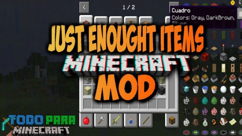 Mod Just Enough Items para Minecraft 1.12/1.11/1.10/1.9
